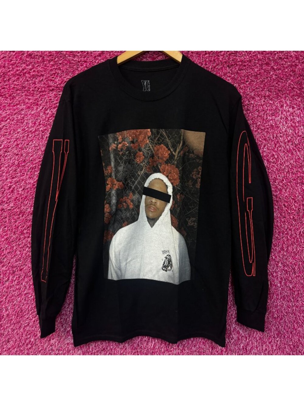 YG West Coast Rap Tshirt Long Sleeve Tshirt size Small
